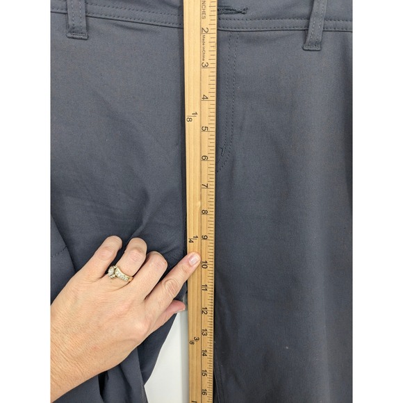 Prana Halle Pant Womens 14 Tall Gray Cargo Roll Up Leg Outdoor Gorpcore Casual - Picture 8 of 9